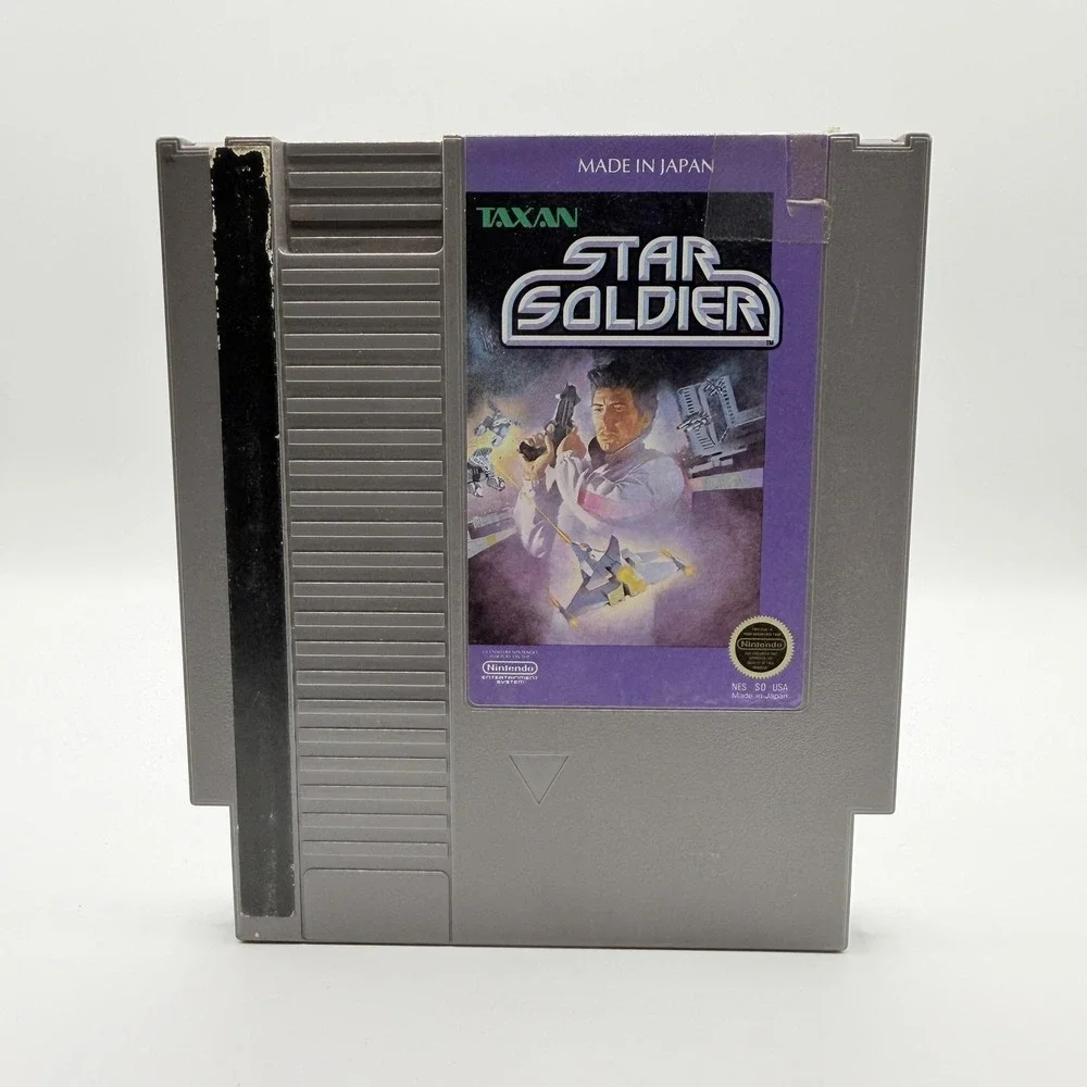 Star Soldier Nintendo NES Taxan NTSC-U/C 1989 Gray Cartridge Only Shoot Em Up